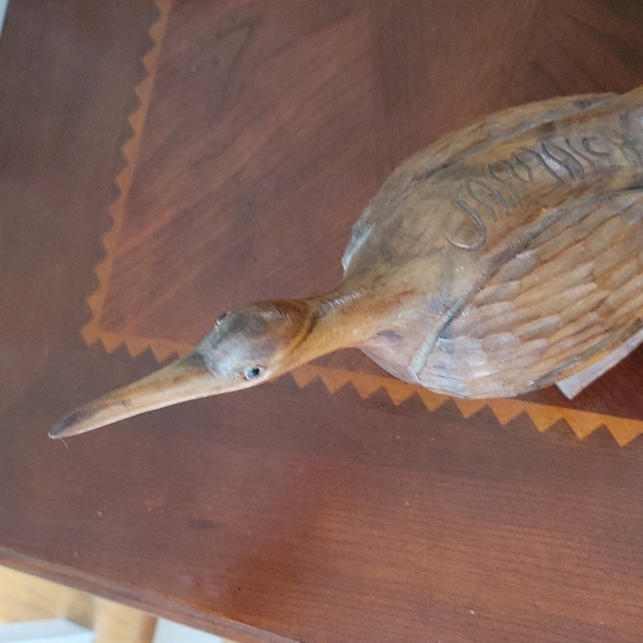 Hand Carved Wood Bird - Picture 2 of 6